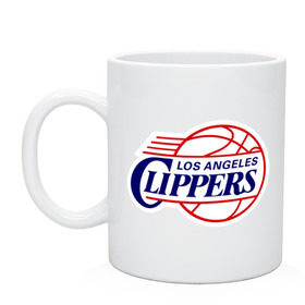 Кружка с принтом LA Clippers в городе Новоалтайск, керамика | объем — 330 мл, диаметр — 80 мм. Принт наносится на бока кружки, можно сделать два разных изображения | basketball | nba | баскетболл | лого баскетбольных клубов | лос анджелес | нба