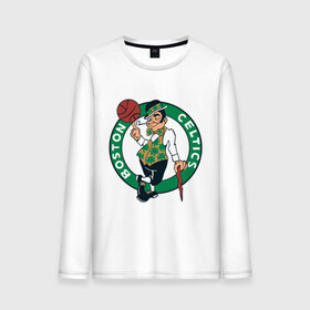 Мужской лонгслив хлопок с принтом Boston в городе Новоалтайск, 100% хлопок |  | basketball | nba | баскетболл | бостон | лого баскетбольных клубов | нба