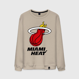 Мужской свитшот хлопок с принтом Miami Heat-logo в городе Новоалтайск, 100% хлопок |  | Тематика изображения на принте: basketball | nba | баскетболл | лого баскетбольных клубов | майами | нба