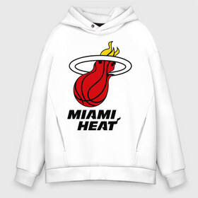 Мужское худи Oversize хлопок с принтом Miami Heat-logo в городе Новоалтайск, френч-терри — 70% хлопок, 30% полиэстер. Мягкий теплый начес внутри —100% хлопок | боковые карманы, эластичные манжеты и нижняя кромка, капюшон на магнитной кнопке | basketball | nba | баскетболл | лого баскетбольных клубов | майами | нба