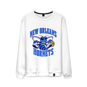 Мужской свитшот хлопок с принтом New Orleans Hornets в городе Новоалтайск, 100% хлопок |  | basketball | nba | баскетболл | лого баскетбольных клубов | нба | новый орлеан