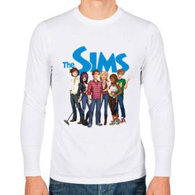 Мужской лонгслив хлопок с принтом The Sims heroes в городе Новоалтайск, 100% хлопок |  | игры | компьютерные игры | симс | симы