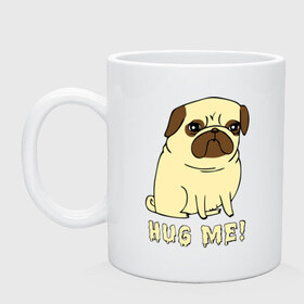 Кружка с принтом Hug me! Dog в городе Новоалтайск, керамика | объем — 330 мл, диаметр — 80 мм. Принт наносится на бока кружки, можно сделать два разных изображения | 