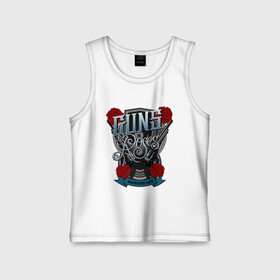 Детская майка хлопок с принтом Guns n roses illustration в городе Новоалтайск,  |  | guns and roses | rock | ганс н роуз | музыка | рок