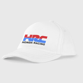 Детская бейсболка с принтом HRC Honda Racing в городе Новоалтайск, 100% хлопок | классический козырек, металлическая застежка-регулятор размера | honda | hrc | гонки | гонщикам | хонда