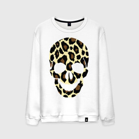 Мужской свитшот хлопок с принтом Skull leopard в городе Новоалтайск, 100% хлопок |  | leo | skull | леопард | череп
