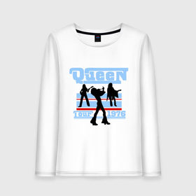 Женский лонгслив хлопок с принтом Queen tour в городе Новоалтайск, 100% хлопок |  | freddie mercury | queen | классический рок | куин | рок группа | фредди меркьюри