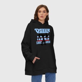 Худи SuperOversize хлопок с принтом Queen tour в городе Новоалтайск, 70% хлопок, 30% полиэстер, мягкий начес внутри | карман-кенгуру, эластичная резинка на манжетах и по нижней кромке, двухслойный капюшон
 | freddie mercury | queen | классический рок | куин | рок группа | фредди меркьюри