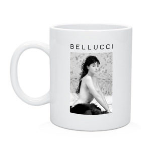 Кружка с принтом Bellucci romantic в городе Новоалтайск, керамика | объем — 330 мл, диаметр — 80 мм. Принт наносится на бока кружки, можно сделать два разных изображения | bellucci | monica belucci | беллуччи | беллуччи на кровати | моника беллуччи | обнаженная belucci