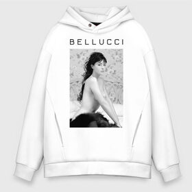 Мужское худи Oversize хлопок с принтом Bellucci romantic в городе Новоалтайск, френч-терри — 70% хлопок, 30% полиэстер. Мягкий теплый начес внутри —100% хлопок | боковые карманы, эластичные манжеты и нижняя кромка, капюшон на магнитной кнопке | bellucci | monica belucci | беллуччи | беллуччи на кровати | моника беллуччи | обнаженная belucci
