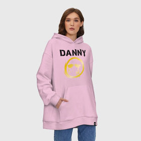 Худи SuperOversize хлопок с принтом Danny (HU) в городе Новоалтайск, 70% хлопок, 30% полиэстер, мягкий начес внутри | карман-кенгуру, эластичная резинка на манжетах и по нижней кромке, двухслойный капюшон
 | danny | hollywood undead | дени | денни | маска danny | реп | рок реп