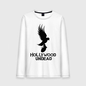 Мужской лонгслив хлопок с принтом Hollywood Undead в городе Новоалтайск, 100% хлопок |  | hollywood undead | undead | птица с гранатой | рок реп группа hollywood undead