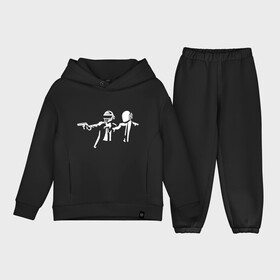 Детский костюм хлопок Oversize с принтом daft punk в городе Новоалтайск,  |  | daft punk | даф панк криминальное чтиво | криминальное чтиво | музыка электро | электро