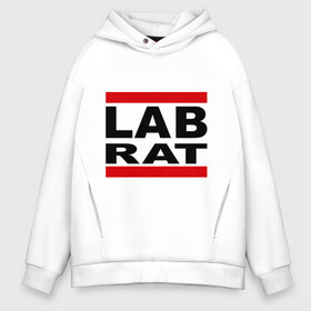 Мужское худи Oversize хлопок с принтом Lab Rat в городе Новоалтайск, френч-терри — 70% хлопок, 30% полиэстер. Мягкий теплый начес внутри —100% хлопок | боковые карманы, эластичные манжеты и нижняя кромка, капюшон на магнитной кнопке | banksy | бенкси | бэнкси | графити | граффити | стрит арт | стритарт
