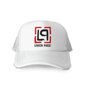 Кепка тракер с сеткой с принтом Linkin park в городе Новоалтайск, трикотажное полотно; задняя часть — сетка | длинный козырек, универсальный размер, пластиковая застежка | lp | rock | линкин парк | музыка | рок группа