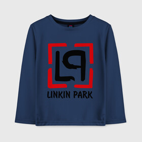 Детский лонгслив хлопок с принтом Linkin park в городе Новоалтайск, 100% хлопок | круглый вырез горловины, полуприлегающий силуэт, длина до линии бедер | lp | rock | линкин парк | музыка | рок группа