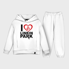 Детский костюм хлопок Oversize с принтом I love linkin park (Я люблю Linkin Park) в городе Новоалтайск,  |  | rock | линкин парк | музыкальная группа | рок группа | рок музыка