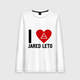 Мужской лонгслив хлопок с принтом I love Jared Leto в городе Новоалтайск, 100% хлопок |  | 30 seconds to mars | 30 stm | punk | rock | музыка | панк рок | я люблю джареда лето
