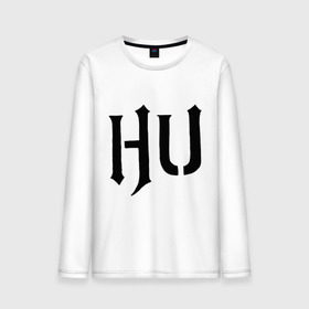 Мужской лонгслив хлопок с принтом HU abbreviation в городе Новоалтайск, 100% хлопок |  | hollywood undead | hu | hu mask one color | undead | птица с гранатой | рок реп группа hollywood undead