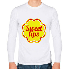 Мужской лонгслив хлопок с принтом Sweet lips в городе Новоалтайск, 100% хлопок |  | chupa chups | sweet lips | антибренд | сладкие губы | чупа чупс