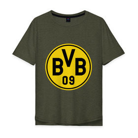 Мужская футболка хлопок Oversize с принтом Borussia Dortmund в городе Новоалтайск, 100% хлопок | свободный крой, круглый ворот, “спинка” длиннее передней части | боруссия | дортмунд