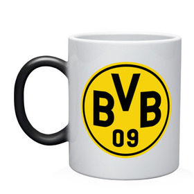 Кружка хамелеон с принтом Borussia Dortmund в городе Новоалтайск, керамика | меняет цвет при нагревании, емкость 330 мл | Тематика изображения на принте: боруссия | дортмунд