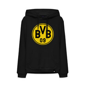 Мужская толстовка хлопок с принтом Borussia Dortmund в городе Новоалтайск, френч-терри, мягкий теплый начес внутри (100% хлопок) | карман-кенгуру, эластичные манжеты и нижняя кромка, капюшон с подкладом и шнурком | Тематика изображения на принте: боруссия | дортмунд