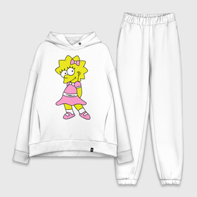 Женский костюм хлопок Oversize с принтом Лиза милашка в городе Новоалтайск,  |  | liza | simpsons | мультики | мультфильмы | симпсоны