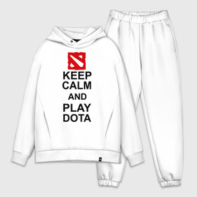 Мужской костюм хлопок OVERSIZE с принтом Keep calm and play dota в городе Новоалтайск,  |  | dota 2 | дота | дота 2 | игра | компьютерные игры | прикольные надписи