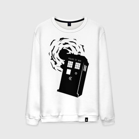 Мужской свитшот хлопок с принтом tardis 1 в городе Новоалтайск, 100% хлопок |  | police box | tardis | tardis 1 | телефонная будка