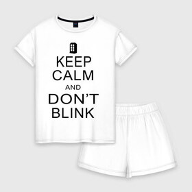 Женская пижама с шортиками хлопок Dont blink: в городе Новоалтайск, 100% хлопок | футболка прямого кроя, шорты свободные с широкой мягкой резинкой | dont blink | keep calm | телефонная будка