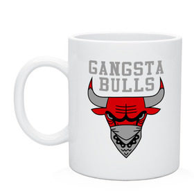 Кружка с принтом Gangsta bulls в городе Новоалтайск, керамика | объем — 330 мл, диаметр — 80 мм. Принт наносится на бока кружки, можно сделать два разных изображения | bshirts | bulls | cihago bulls | gangsta bulls | swag | sweg | бык | красный бык | сваг | свег | чикаго булс