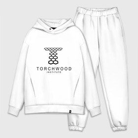 Мужской костюм хлопок OVERSIZE с принтом Torchwood Institute в городе Новоалтайск,  |  | doctor | doctor who | torchwood | доктор | доктор кто | торчвуд