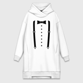 Платье-худи хлопок с принтом Gentleman в городе Новоалтайск,  |  | галстук | костюм | одежда | подтяжки | рубашка