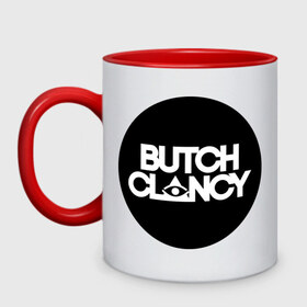 Кружка двухцветная с принтом Butch Clancy в городе Новоалтайск, керамика | объем — 330 мл, диаметр — 80 мм. Цветная ручка и кайма сверху, в некоторых цветах — вся внутренняя часть | club | dance | electronic | клуб | клубная музыка | клубняк | электронная музыка
