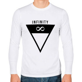 Мужской лонгслив хлопок с принтом Infinity Triangle в городе Новоалтайск, 100% хлопок |  | infinity | infinity triangle | swag | triangle | бесконечность | инфинити | свег | треугольник