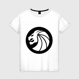 Женская футболка хлопок с принтом Seven Lions в городе Новоалтайск, 100% хлопок | прямой крой, круглый вырез горловины, длина до линии бедер, слегка спущенное плечо | dubstep | даб степ | дабстеп | лев | музыка