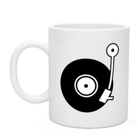 Кружка с принтом Vinyl Mix в городе Новоалтайск, керамика | объем — 330 мл, диаметр — 80 мм. Принт наносится на бока кружки, можно сделать два разных изображения | Тематика изображения на принте: dj | vinyl | винил | ди джей | диджей