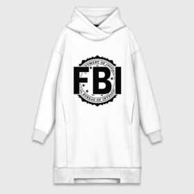 Платье-худи хлопок с принтом FBI LOGO в городе Новоалтайск,  |  | fbi | federal bureau of investigation | америка | спецслужбы | сша | фбр | федеральное бюро расследований