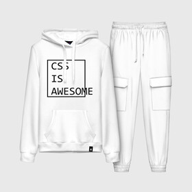 Женский костюм хлопок (с толстовкой) с принтом CSS is awesome в городе Новоалтайск,  |  | css is awesome | css является удивительным | прикольные надписи