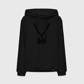 Мужская толстовка хлопок с принтом Цепочка bad boy в городе Новоалтайск, френч-терри, мягкий теплый начес внутри (100% хлопок) | карман-кенгуру, эластичные манжеты и нижняя кромка, капюшон с подкладом и шнурком | bad boy