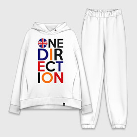 Женский костюм хлопок Oversize с принтом One direction в городе Новоалтайск,  |  | Тематика изображения на принте: 1d | british flag | i love one direction | keep calm | music | one direction | британский флаг
