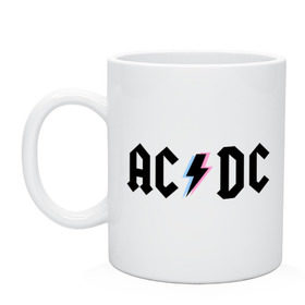Кружка с принтом ACDC в городе Новоалтайск, керамика | объем — 330 мл, диаметр — 80 мм. Принт наносится на бока кружки, можно сделать два разных изображения | Тематика изображения на принте: acdc | rock | блюз рок | рок | рок группа | рок н ролл | хард рок | эйсидиси