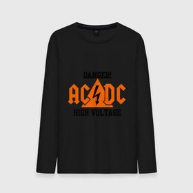 Мужской лонгслив хлопок с принтом ADCD high voltage в городе Новоалтайск, 100% хлопок |  | acdc | rock | блюз рок | рок | рок группа | рок н ролл | хард рок | эйсидиси