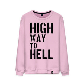 Мужской свитшот хлопок с принтом High way to hell в городе Новоалтайск, 100% хлопок |  | acdc | rock | блюз рок | рок | рок группа | рок н ролл | хард рок | эйсидиси