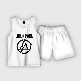 Детская пижама с шортами хлопок с принтом Linkin Park в городе Новоалтайск,  |  | linkin park | rock | альтернативный метал | альтернативный рок | линкин парк | ню метал | рок | рэпкор | электроник рок
