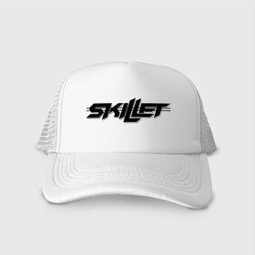 Кепка тракер с сеткой с принтом Skillet в городе Новоалтайск, трикотажное полотно; задняя часть — сетка | длинный козырек, универсальный размер, пластиковая застежка | skillet | toplanding | альтернативный рок | лого | логотип | рок | рок группа | рок группы | симфонический рок | христианский рок