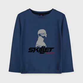 Детский лонгслив хлопок с принтом Skillet monster в городе Новоалтайск, 100% хлопок | круглый вырез горловины, полуприлегающий силуэт, длина до линии бедер | monster | skillet | toplanding | альтернативный рок | лого | логотип | монстер | мумия | рок | рок группа | рок группы | симфонический рок | христианский рок