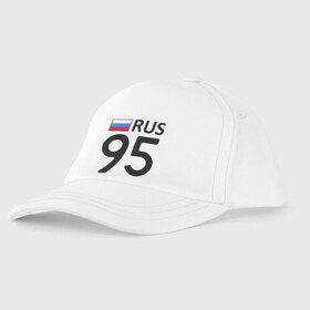 Детская бейсболка с принтом Чеченская республика (95) в городе Новоалтайск, 100% хлопок | классический козырек, металлическая застежка-регулятор размера | 95 | rus 95 | регион 95 | чеченская республика | чеченская республика 95
