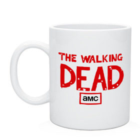 Кружка с принтом The walking dead в городе Новоалтайск, керамика | объем — 330 мл, диаметр — 80 мм. Принт наносится на бока кружки, можно сделать два разных изображения | the walking dead | живые мертвецы | кино | кровь | сериал | ходячие мертвецы